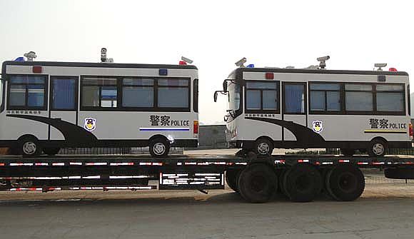躍迪移動(dòng)警務(wù)室裝車(chē)發(fā)往邯鄲