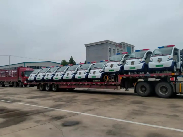 躍迪電動警用巡邏車批量發(fā)車一順勢而為 蓄勢待發(fā)